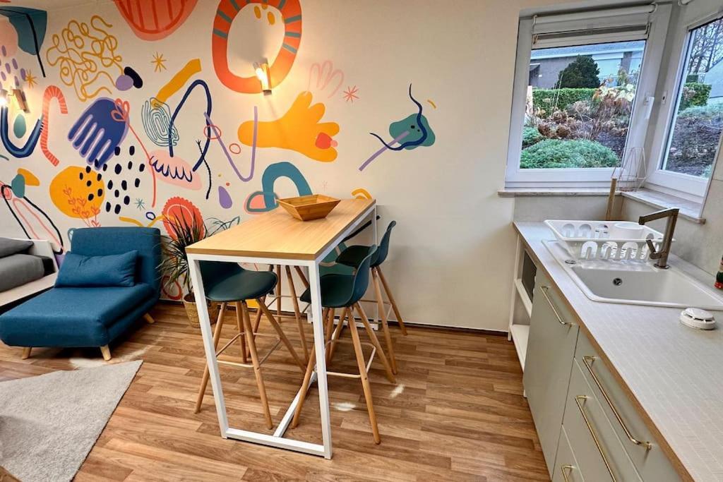 La Fresque D'Heloise - Appartement 1 Chambre 2 Lits Doubles Péruwelz Esterno foto